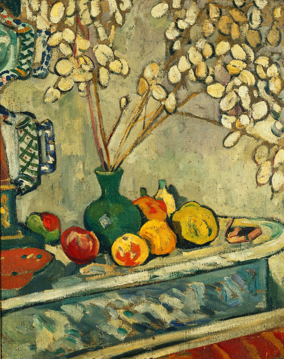 Paavin valuutta ja hedelmä; Monnaie du Pape et Fruits, n. 1904-05 (öljy kankaalle) tekijältä Louis Valtat