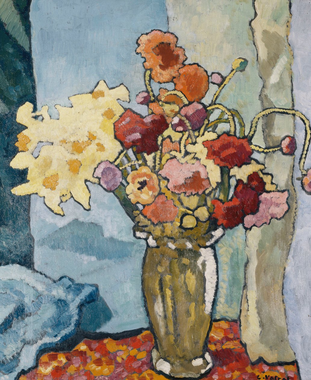 Kukat maljakossa; Kukat maljakossa, n. 1939 (öljy kankaalle) tekijältä Louis Valtat