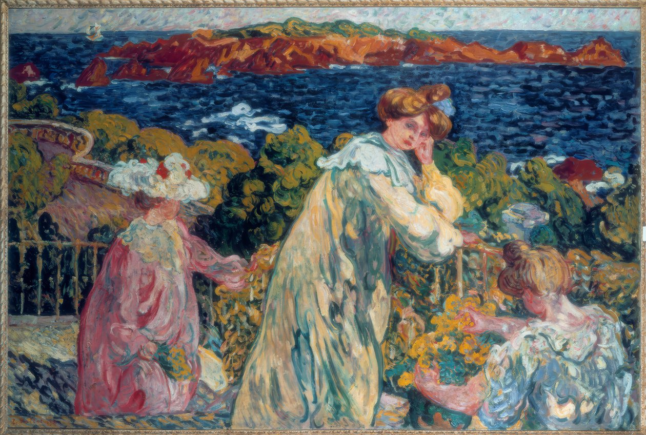 Louis Valtat, "Naiset parvekkeella" / Öljy kankaalle, 1905 tekijältä Louis Valtat