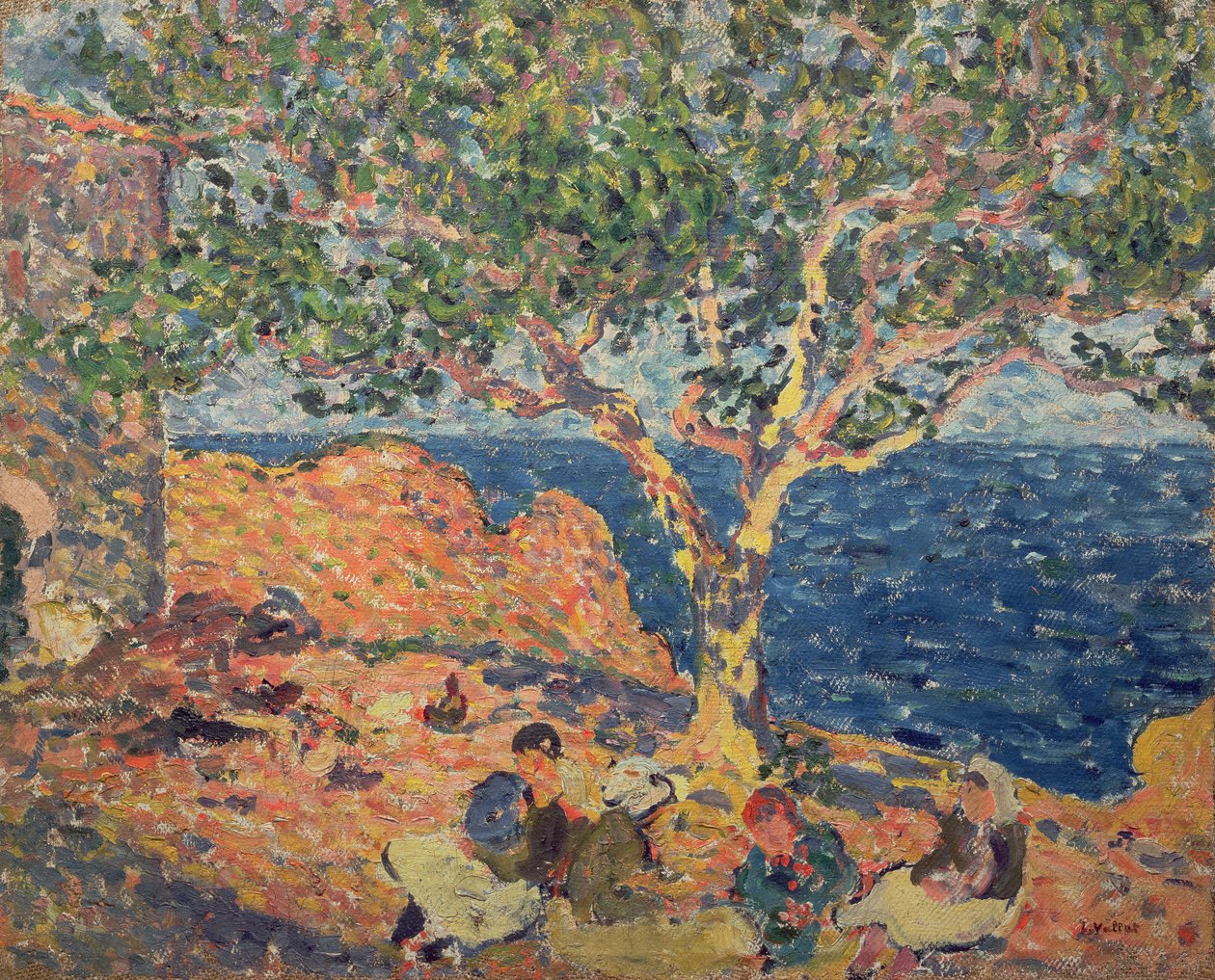Välimeren maisema (öljy kankaalle) tekijältä Louis Valtat