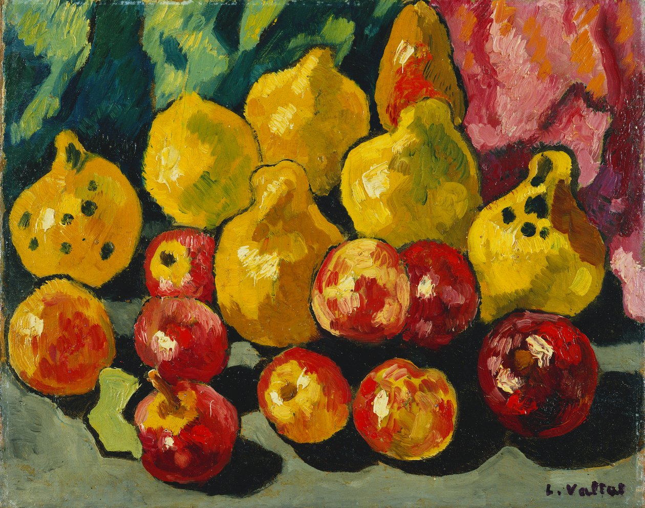 Asetelma hedelmien kanssa; Nature Morte aux Fruits tekijältä Louis Valtat