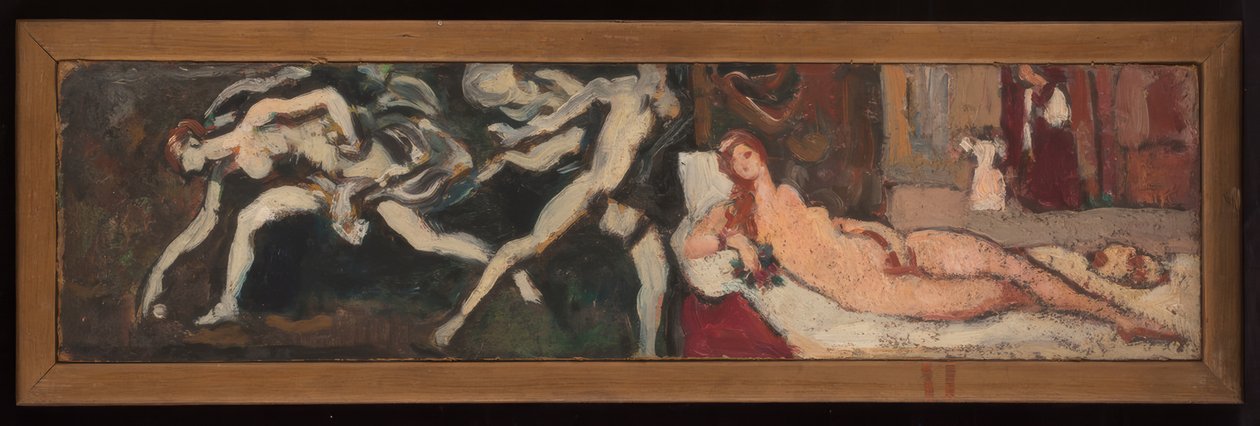 Tutkimuksia Tizianin Urbinon Venuksen ja Guido Renin Atalantan kilpajuoksu -teosten mukaan, jotka on tehty Petit Palais