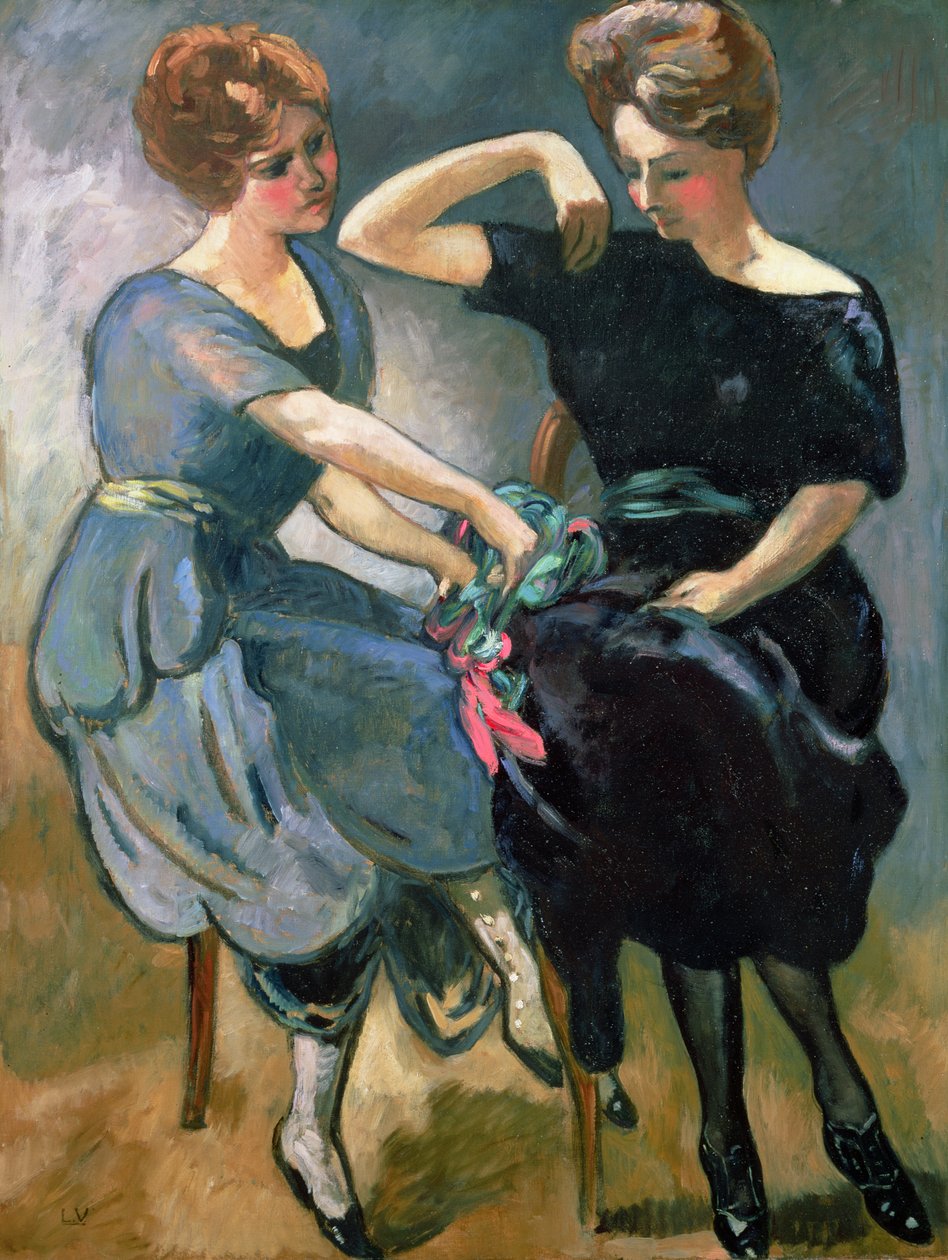 The Two Sisters, n. 1912 (öljy kankaalle) tekijältä Louis Valtat