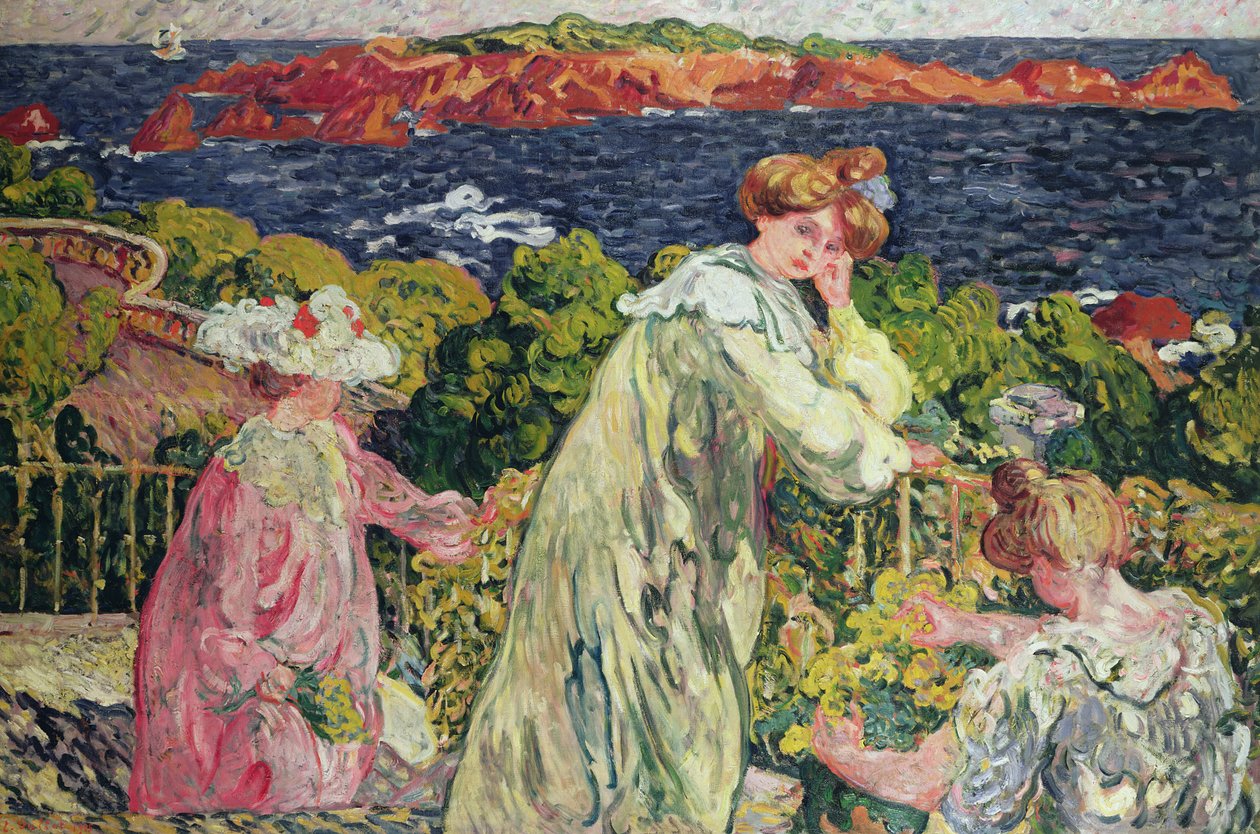 Kolme naista parvekkeella tekijältä Louis Valtat