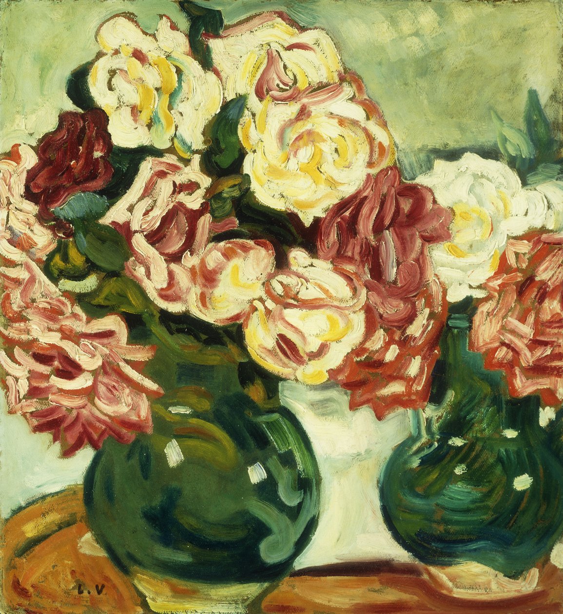 Kaksi ruusumaljakkoa; Deux Vases de Roses tekijältä Louis Valtat