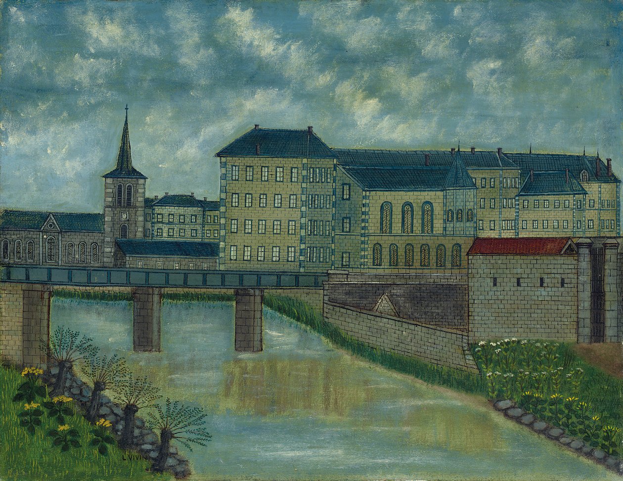 Institution Saint Marie, Belfort (öljy kankaalle) tekijältä Louis Vivin