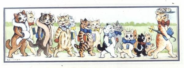 Luokkaretki (guassi) tekijältä Louis Wain