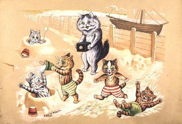 Merenranta iloja tekijältä Louis Wain