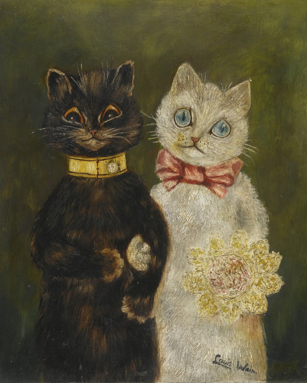 Morsian ja sulhanen tekijältä Louis Wain