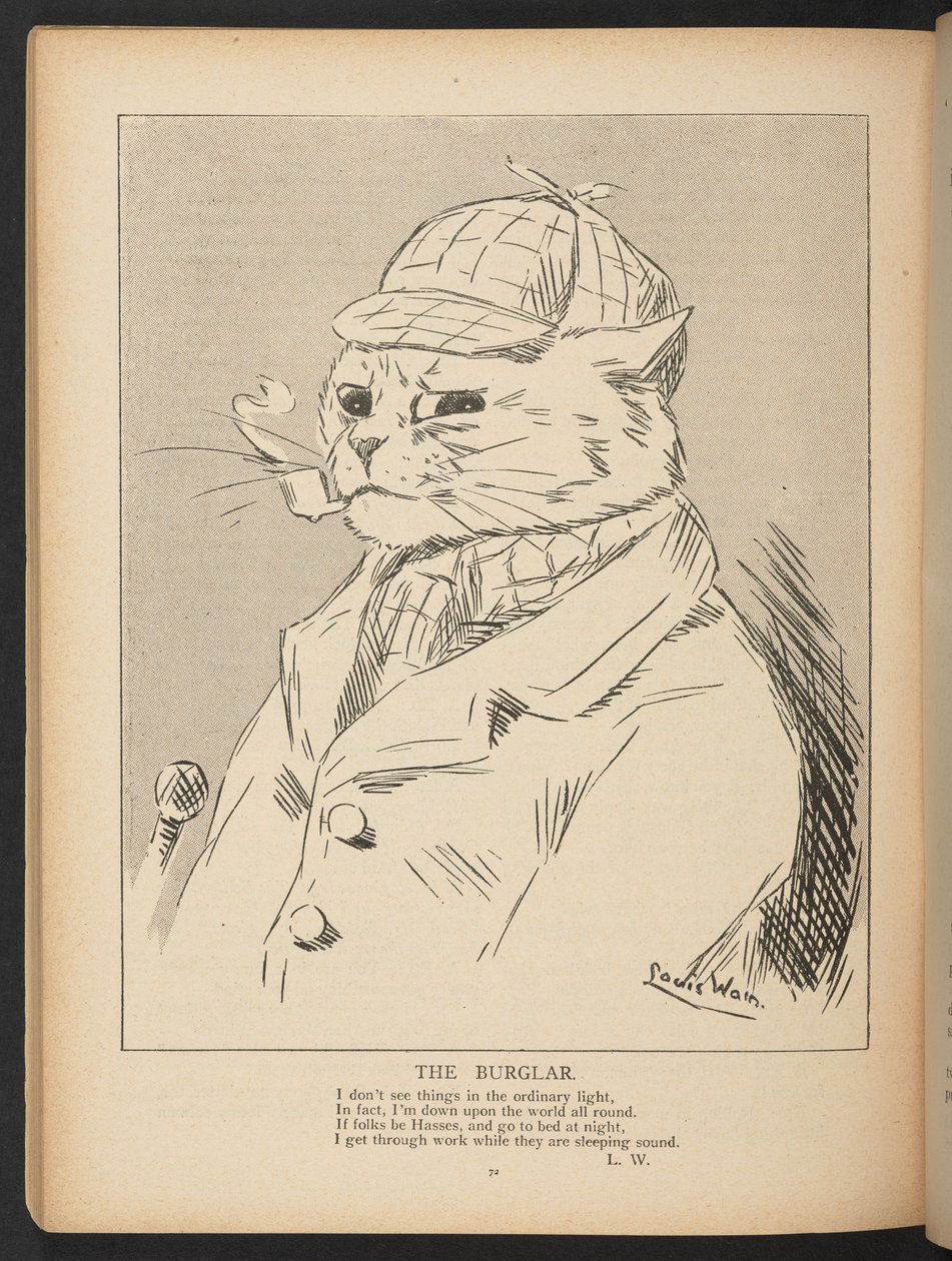 The Burglar, s. 72, Louis Wain Annual, s. 72. tekijältä Louis Wain