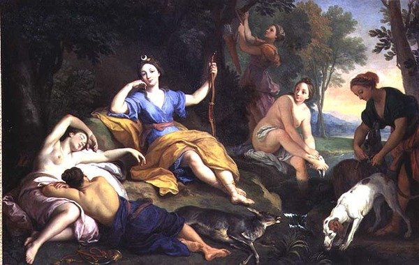 Diana Restingfinnish tekijältä Louis de (1654 1733) Boullongne