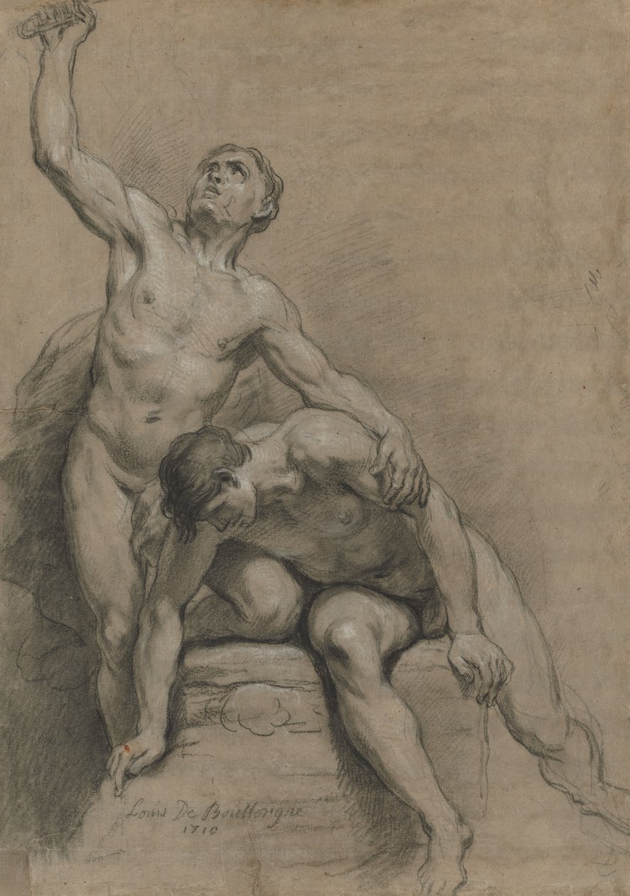 Kaksi miesaktia, 1710. tekijältä Louis de Boullogne