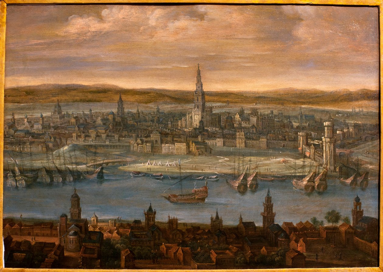 Näkymä Sevillasta - Louis de Cauleryn (1580-1621) maalaus, öljy kankaalle, 1600-luvun alku - Sevillan taidemuseo, Espanja tekijältä Louis de Caulery