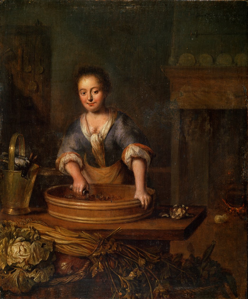Cook, hollantilainen maalaus 1700-luvulta tekijältä Louis de Moni
