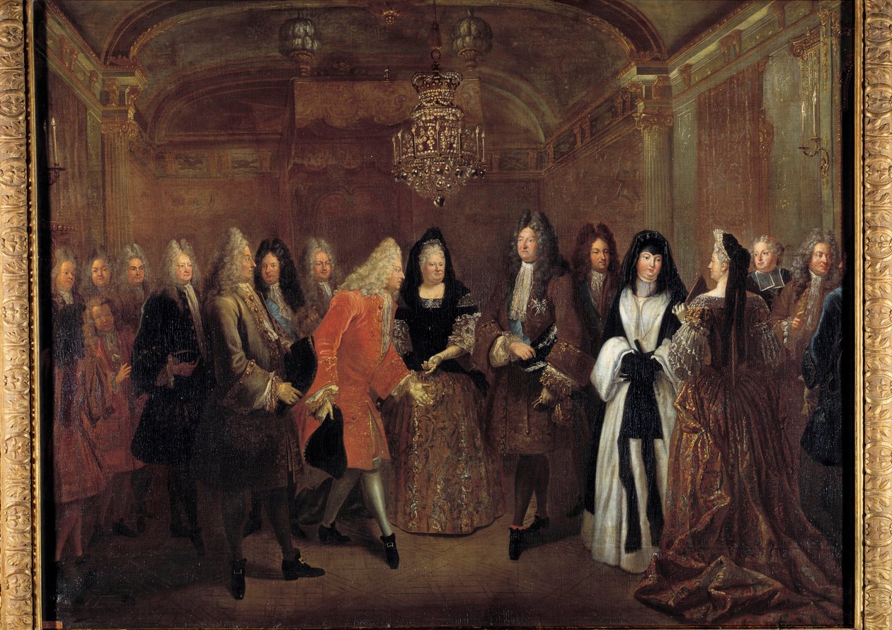 Kuningas Ludvig XIV (1638-1715) otti Saksin prinssi Frederic Augustuksen vastaan Elizabeth Charlotte d