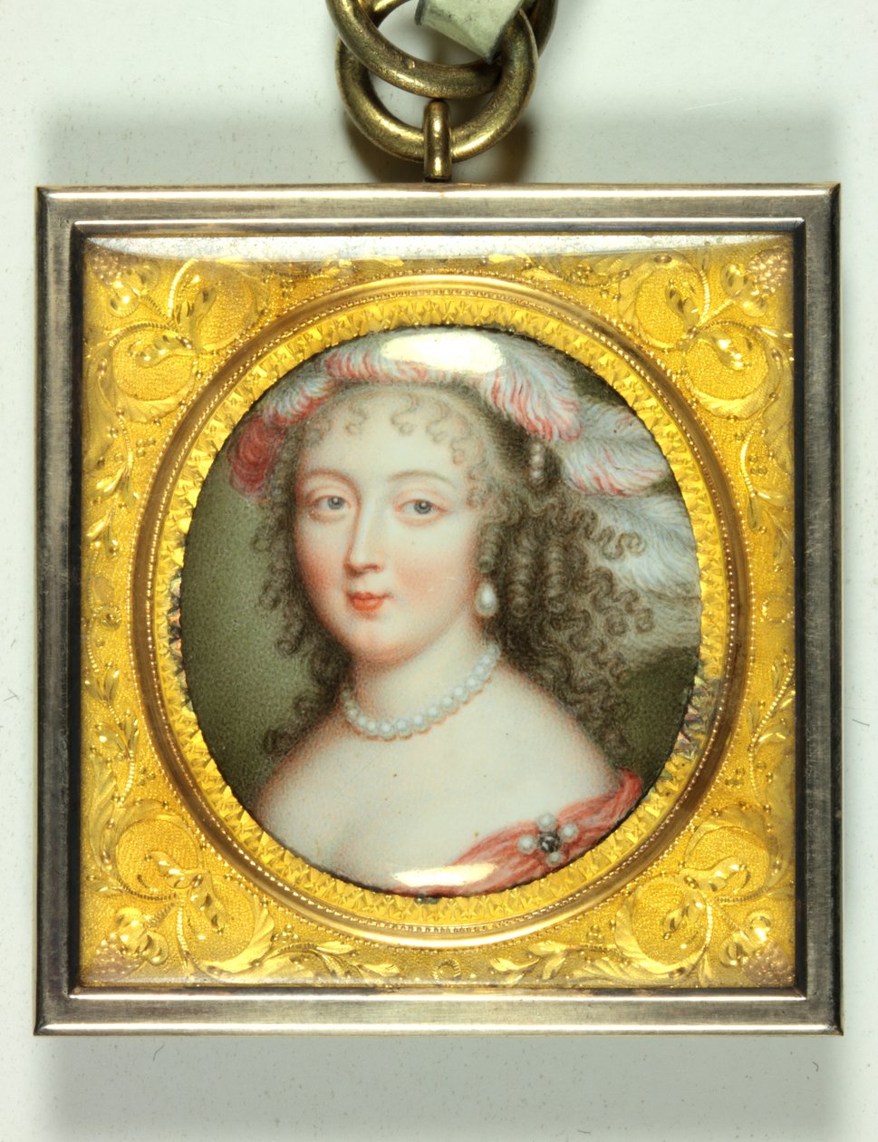 Lady nimeltä Barbara Villiers, Clevelandin herttuatar (emali) tekijältä Louis du Guernier