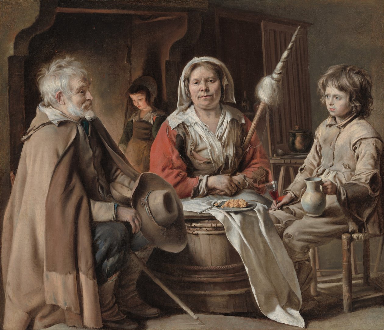 Talonpoikaissisustus, n. 1645. tekijältä Louis le Nain