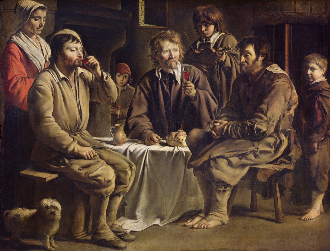 Talonpojan ateria, 1642 tekijältä Louis le Nain
