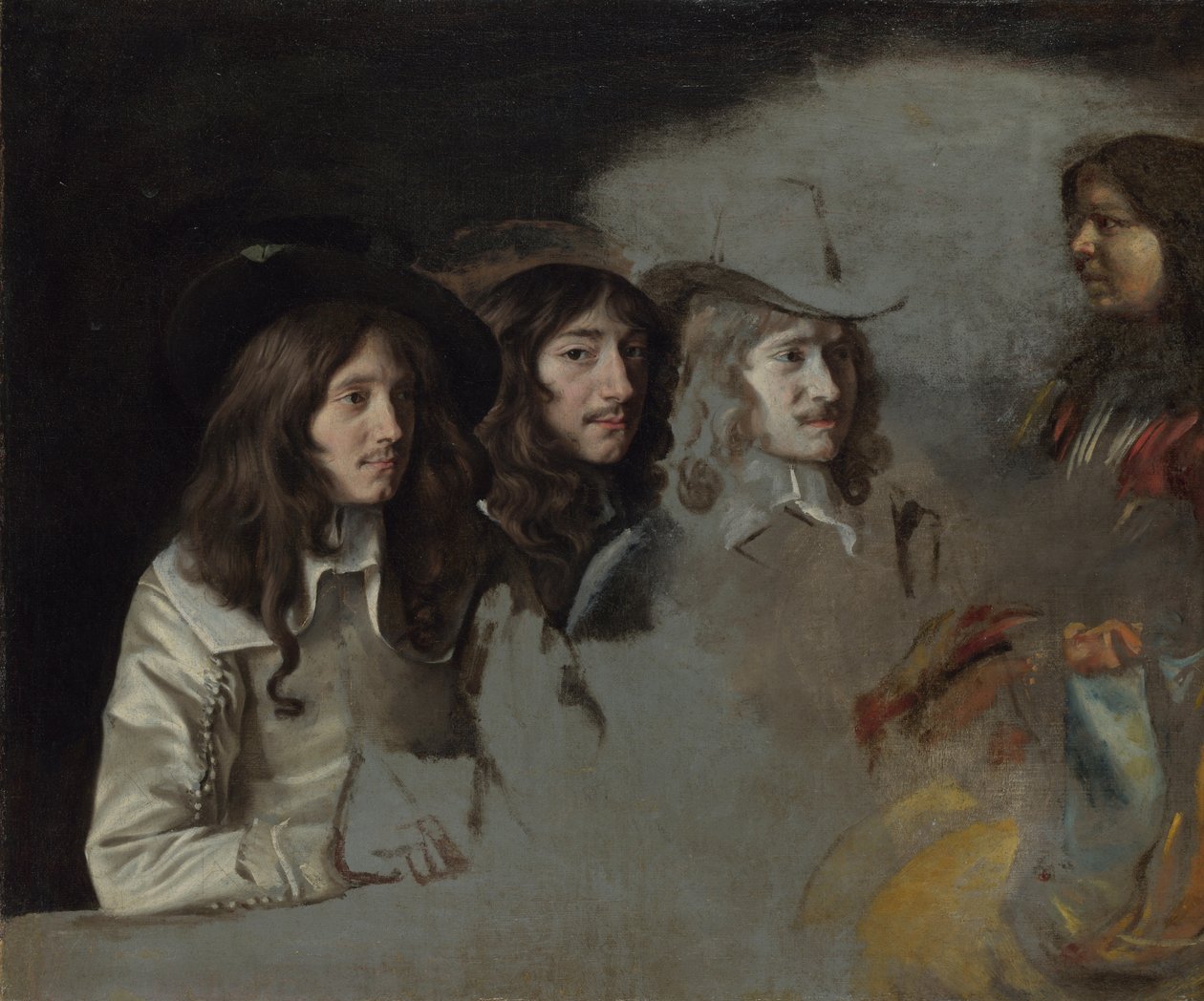 Kolme miestä ja poika, n. 1647-1648 tekijältä Louis le Nain