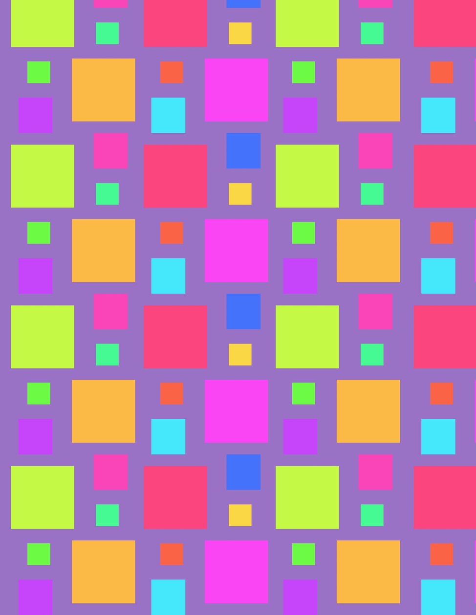 Moniväriset neliöt, 2011 (digitaalinen) tekijältä Louisa Hereford