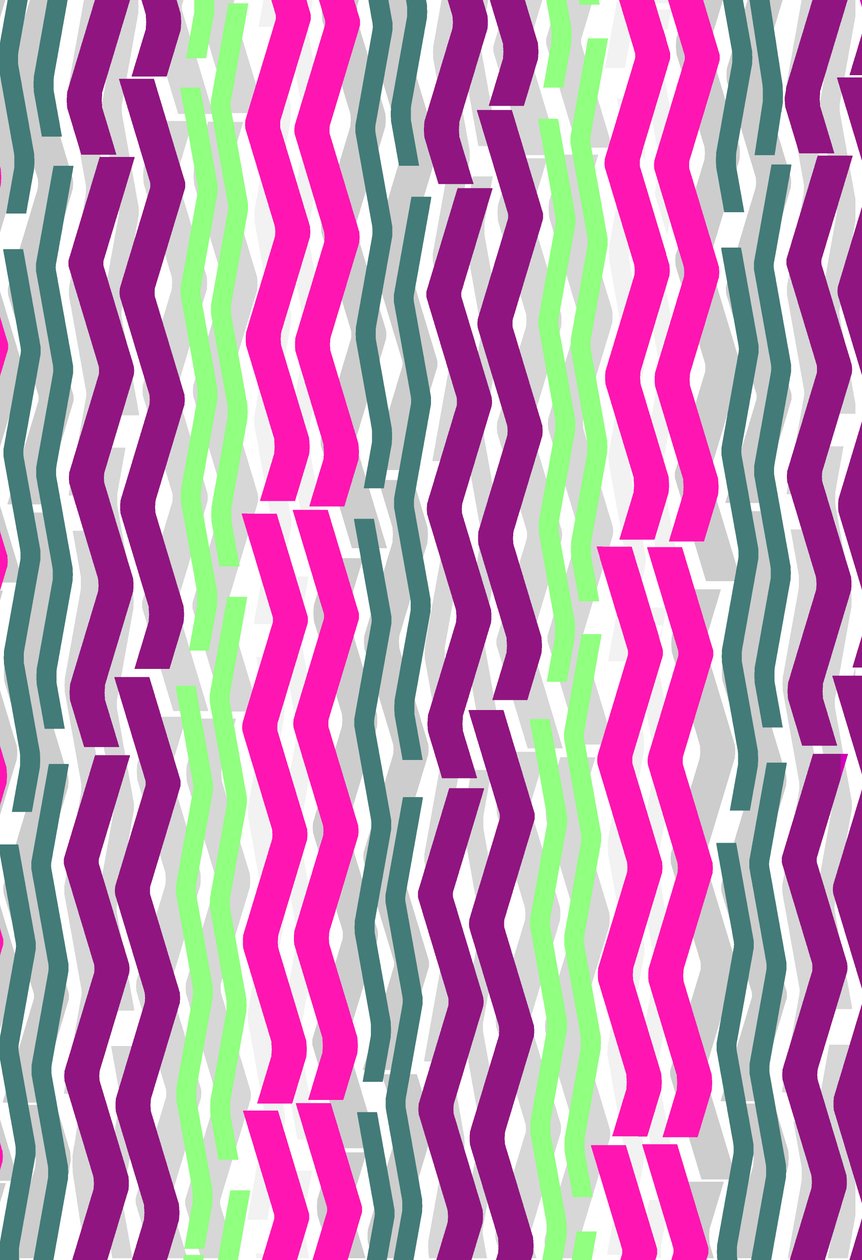 Zig Zag Stripes, 2014 digitaalinen media tekijältä Louisa Hereford