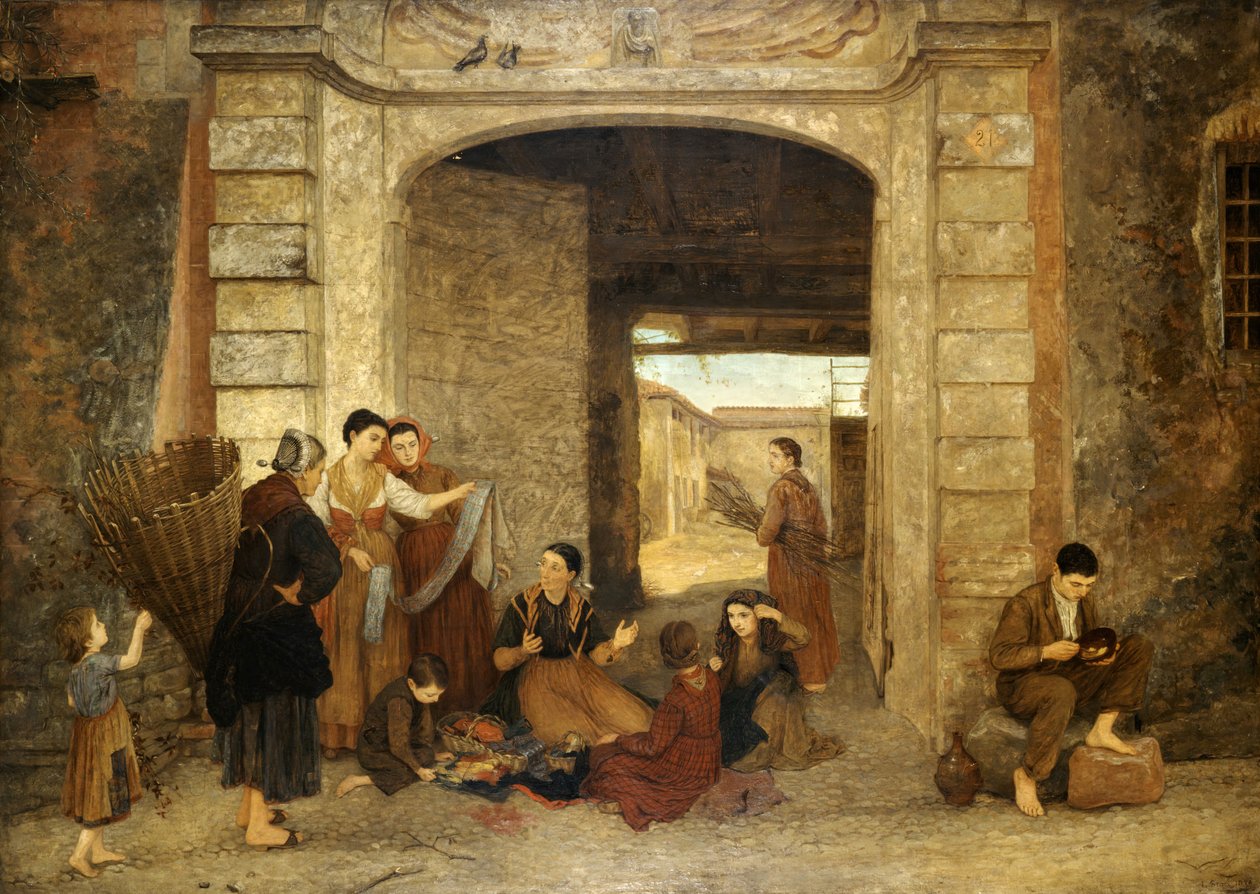 Ikuisen oven Cairate, Lombardia, 1876. tekijältä Louisa Starr