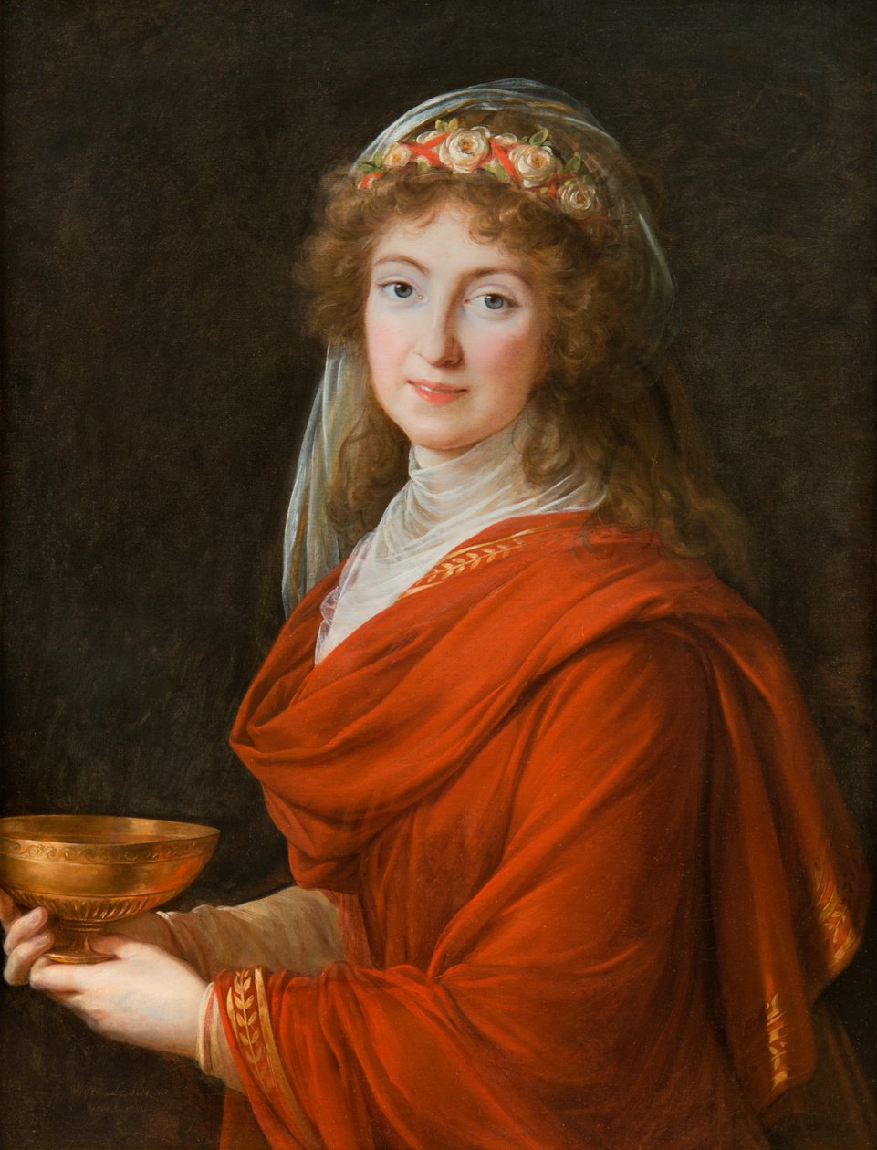 Adam Williams Fine Art Ltd Muotokuva kreivitär Siemontkowsky Bystrystä (HUOM tekijältä Elisabeth Louise Vigee Lebrun