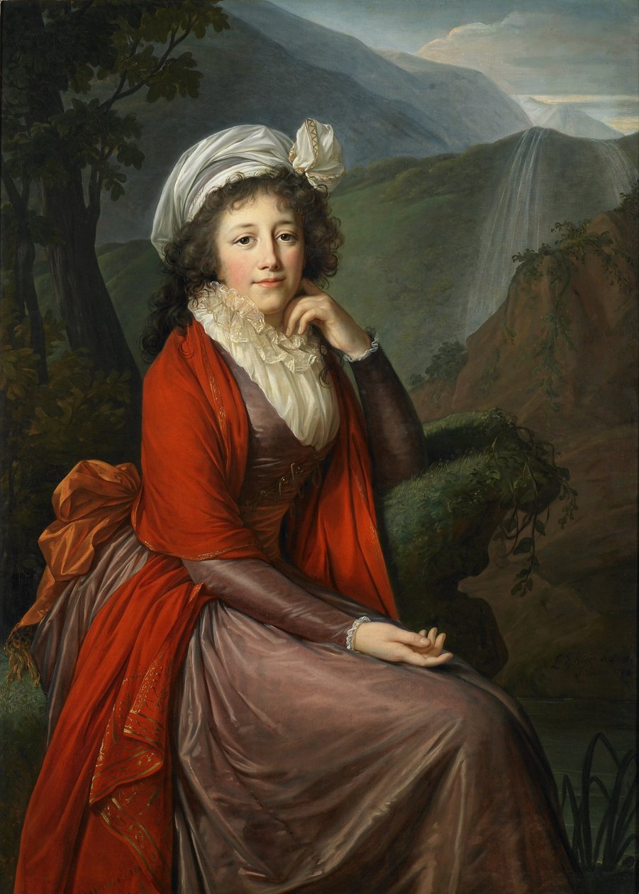 Kreivitär Maria Theresia Bucquoin muotokuva tekijältä Elisabeth Louise Vigee Lebrun