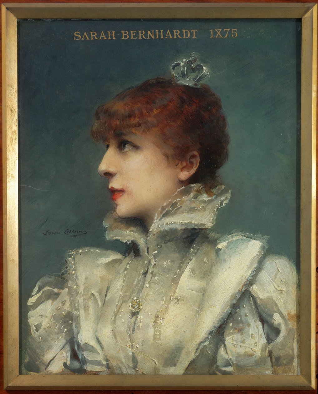 Näyttelijä Sarah Bernhardt ... (maalaus kankaalle) tekijältä Louise Abbéma