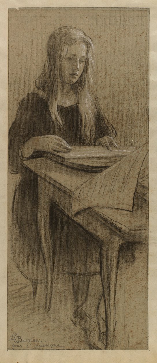 Koulutyttö tekijältä Louise Breslau