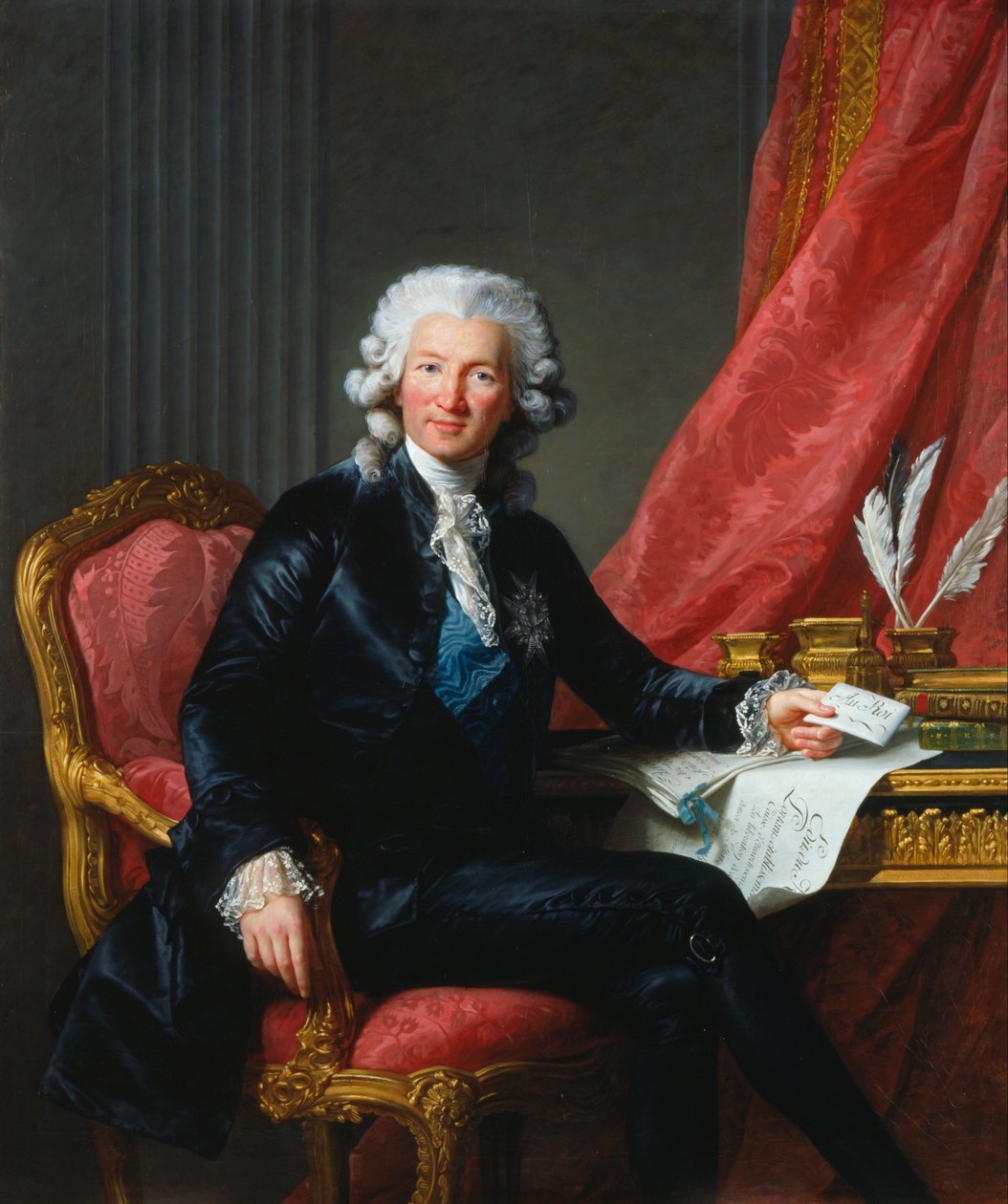 Charles-Alexandre de Calonnen muotokuva 1734-1802, 1784. tekijältä Elisabeth Louise Vigee Lebrun