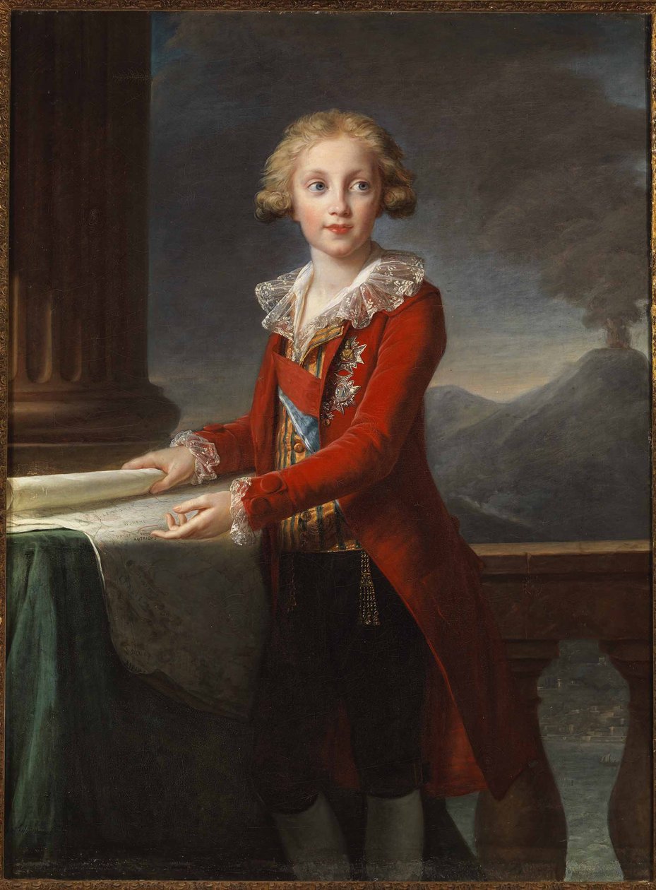Kahden Sisilian kuninkaan Francis I:n muotokuva 1777-1830, 1790. tekijältä Elisabeth Louise Vigee Lebrun
