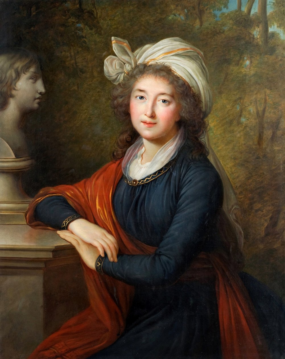 Prinsessa Elzbieta Izabela Lubomirskan muotokuva, os. kreivitär Czartoryska 1736-1816, 1793. tekijältä Elisabeth Louise Vigee Lebrun