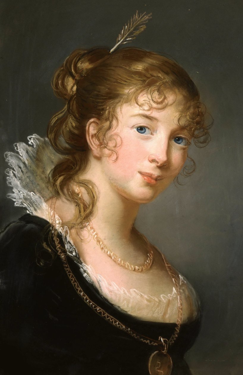 Preussin prinsessa Frederica Dorothea Louise Filippiinit 1770-1836, kreivitär Radziwill, n. 1801. tekijältä Elisabeth Louise Vigee Lebrun