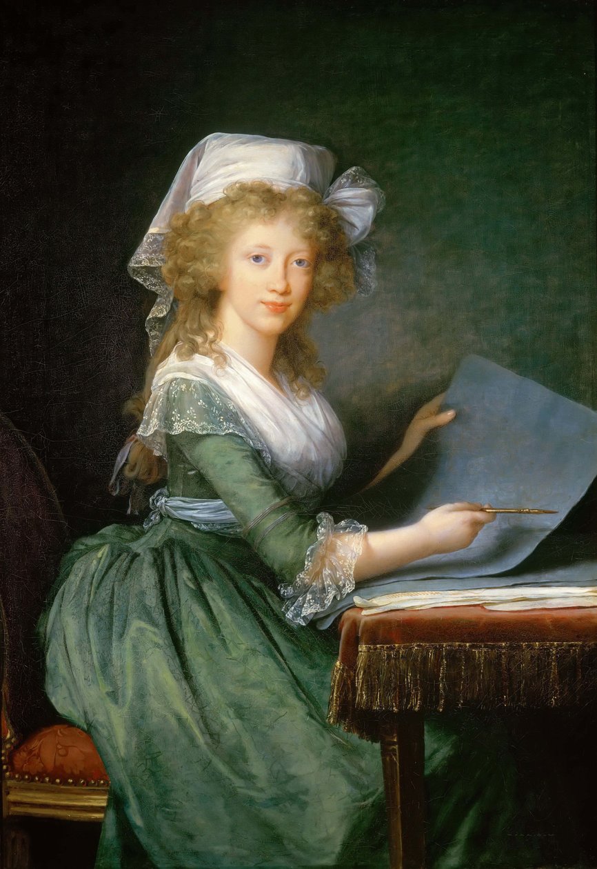 Napolin ja Sisilian prinsessa Luisa Maria 1773-1802, n. 1790. tekijältä Elisabeth Louise Vigee Lebrun