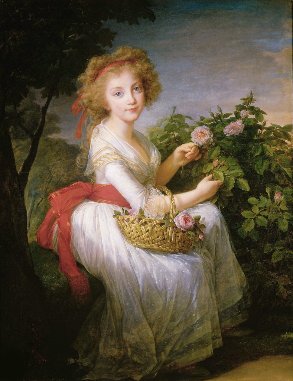 Napolin ja Sisilian prinsessa Maria Cristina 1779-1849, n. 1790. tekijältä Elisabeth Louise Vigee Lebrun
