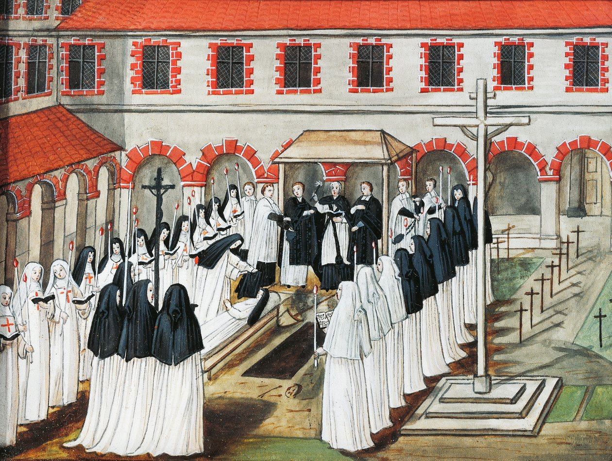 Port-Royal des Champs Abbey, Nunnan hautaus tekijältä Louise Magdeleine Hortemels
