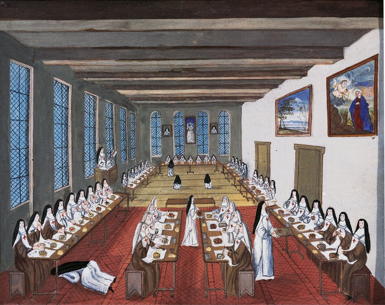 Port-Royal des Champs Abbey, ruokasali tekijältä Louise Magdeleine Hortemels