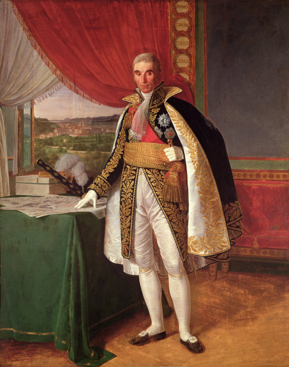 Marsalkka Andre Massena (1758-1817) Rivolin herttua, 1814 tekijältä Louise Marie Jeanne Hersent