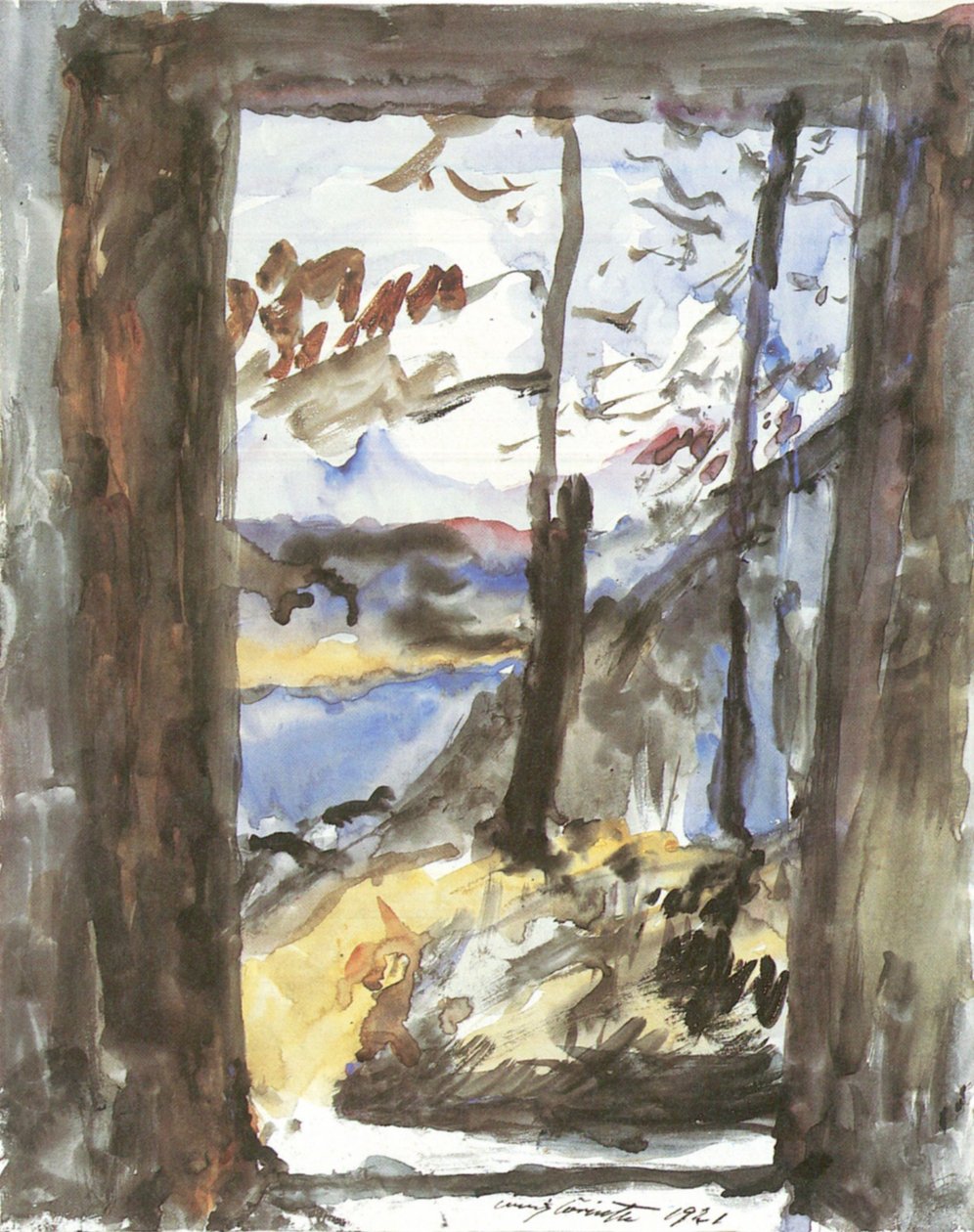 Blick auf den Walchenseen tekijältä Lovis Corinth