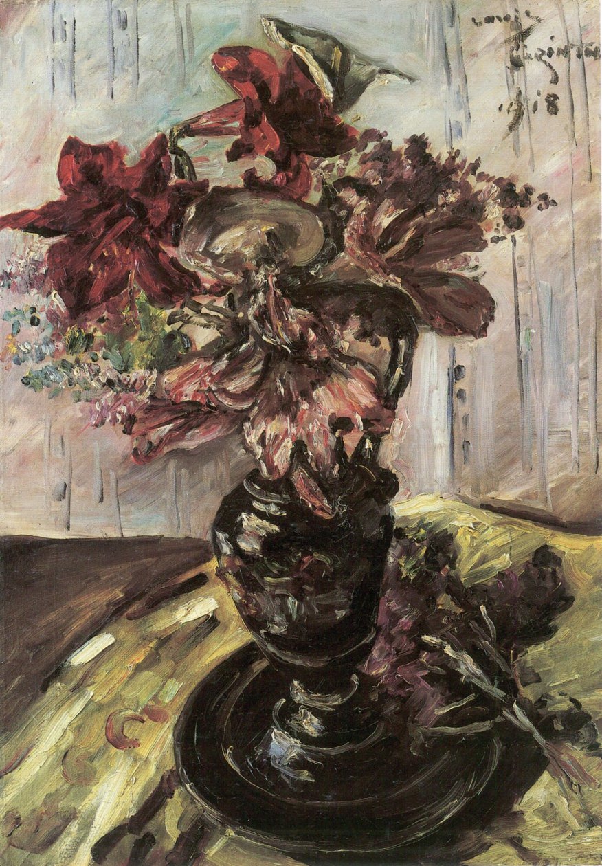 Blumenstillleben mit Kallan tekijältä Lovis Corinth