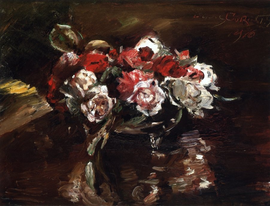 Blumenstillleben English: Kukka -asetelma tekijältä Lovis Corinth