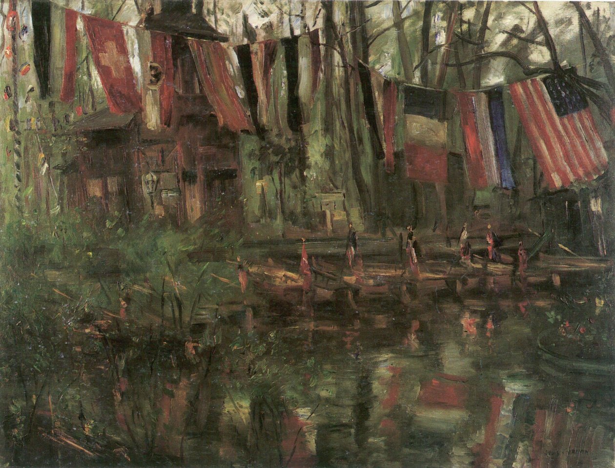 Der neue See im Berliner Tiergarten tekijältä Lovis Corinth