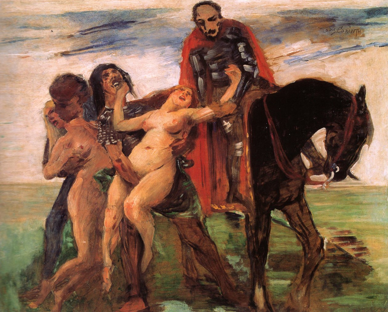 Frauenraub Entwurfn tekijältä Lovis Corinth
