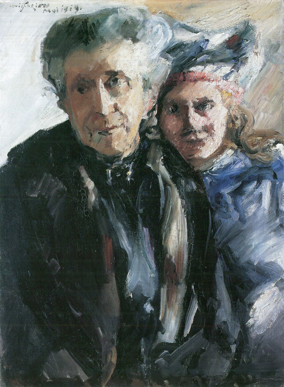 Gromutter und Enkelinn tekijältä Lovis Corinth