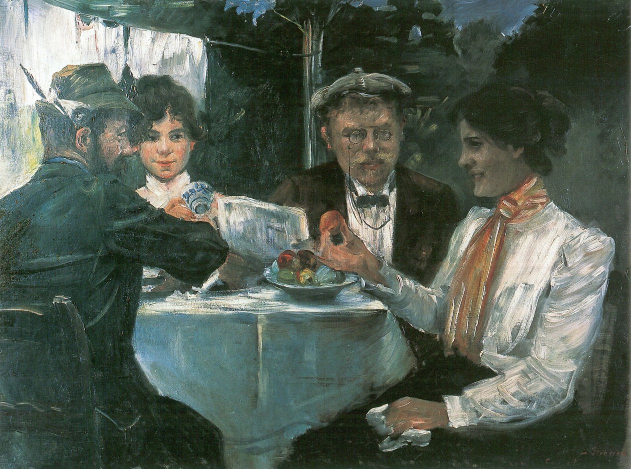 Max Halbes Gartenissa tekijältä Lovis Corinth