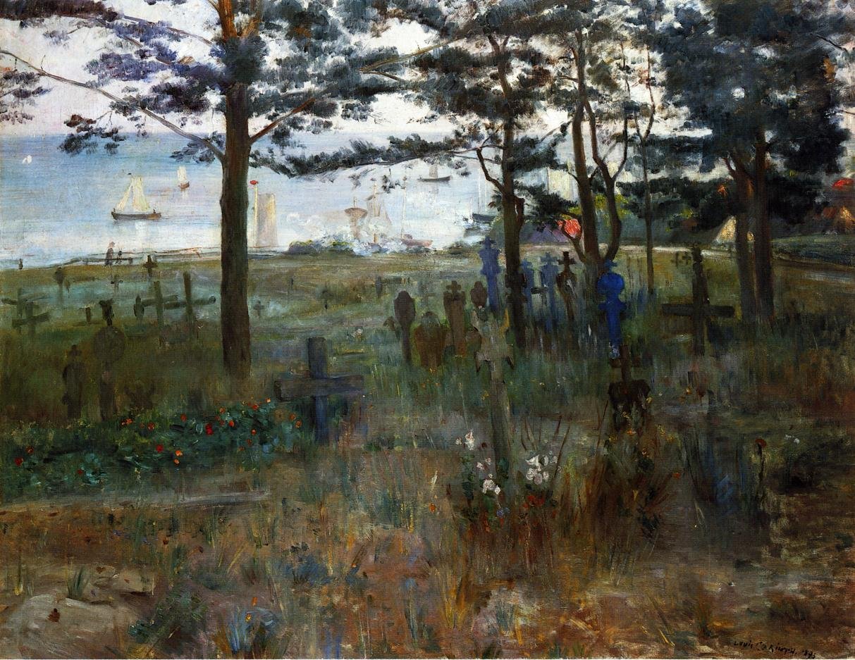 Kirchhof Niddennissä tekijältä Lovis Corinth