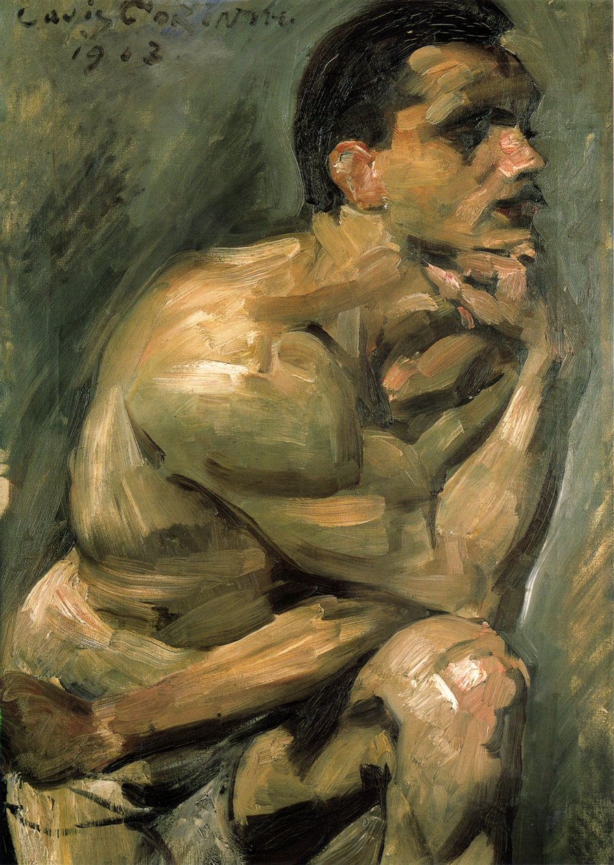 Mannlicher Halbaktn tekijältä Lovis Corinth
