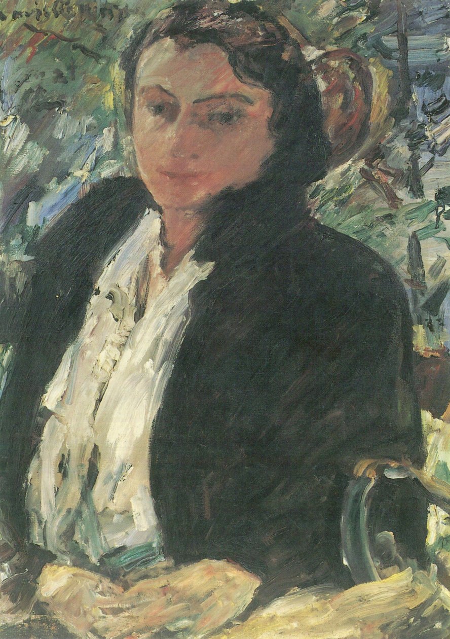 Muotokuva Charlotte Corinth gruner Samt Jacke tekijältä Lovis Corinth