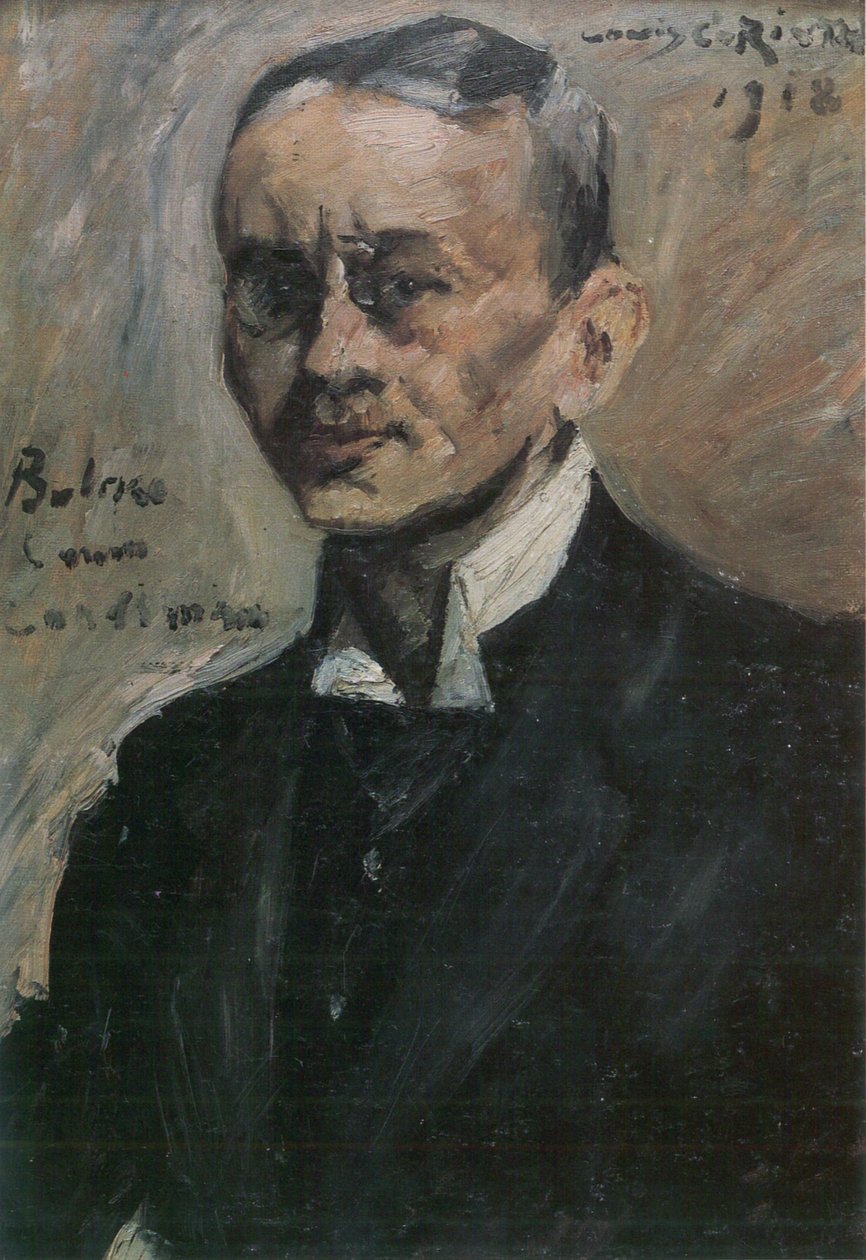 Muotokuva Schriftstellers Carl Bulcke tekijältä Lovis Corinth